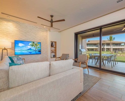 View from Living Room of Luana Garden Villas Maui Real Estate Photography