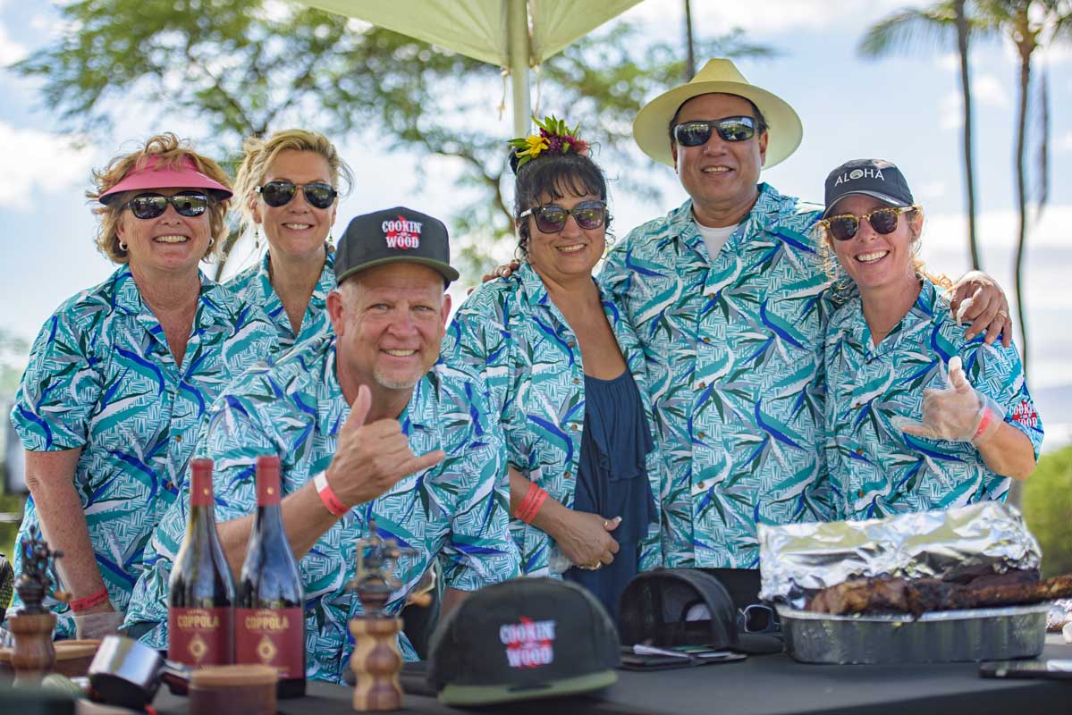 Cookin on Wood at Shane Victorino Classic Golf Maui Event Photography