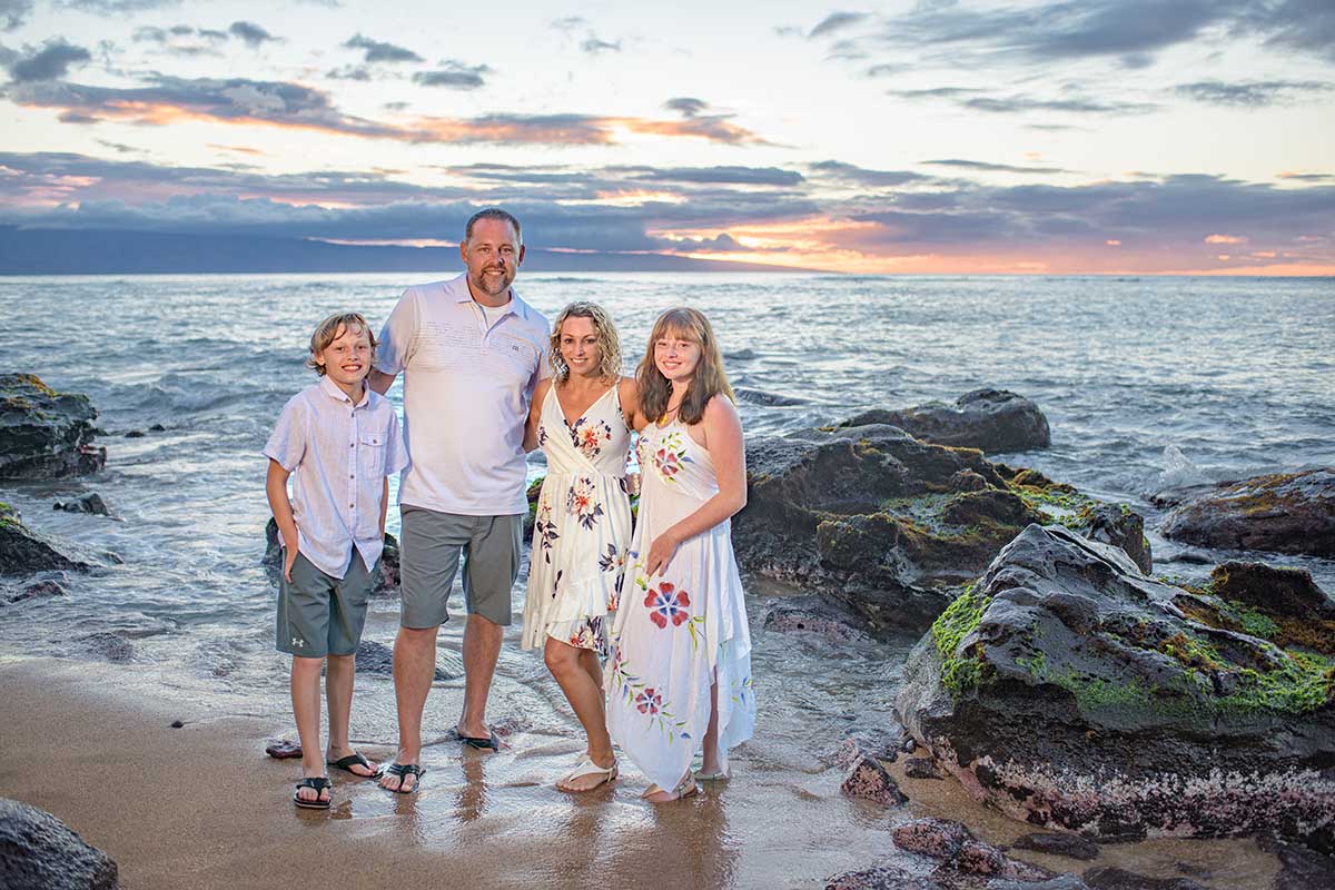 Laney Family Sunset Maui Portrait Photography